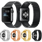 سوار ساعة من الفولاذ المقاوم للصدأ بحبة واحدة من xDfind، لساعات Apple Watch بمقاسات 46مم / 49مم / 45مم / 44مم، لساعات Apple Watch بمقاسات 42مم / 41مم / 40مم / 38مم