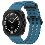 xDfind Ocean Hole Dual Buckle Silicone Watch Band, For Samsung Galaxy Watch Ultra 47mm / Ultra 2025