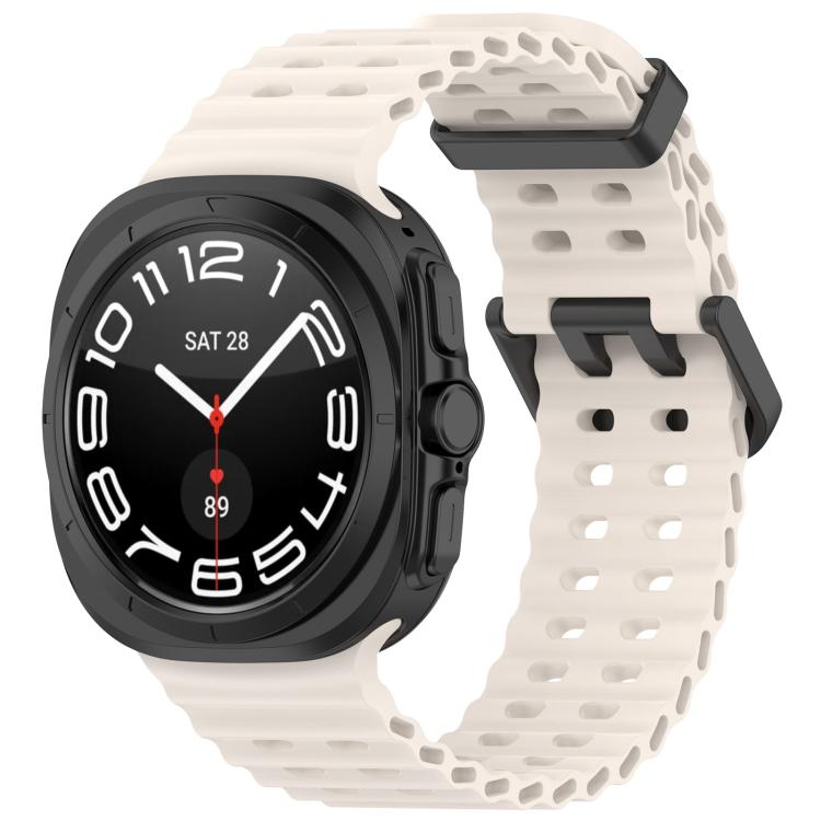 xDfind Ocean Hole Dual Buckle Silicone Watch Band, For Samsung Galaxy Watch Ultra 47mm / Ultra 2025