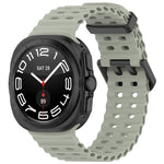 xDfind Ocean Hole Dual Buckle Silicone Watch Band, For Samsung Galaxy Watch Ultra 47mm / Ultra 2025
