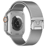 xDfind Umbrella Buckle Fine Mesh Milanese Stainless Steel Watch Band, For Apple Watch 46mm / 49mm / 45mm / 44mm Fine Mesh, For Apple Watch 42mm / 41mm / 40mm / 38mm Fine Mesh