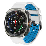 Two Color Silicone Breathable Watch Band, For Samsung Galaxy Watch Ultra 47mm / Ultra 2025