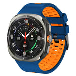Two Color Silicone Breathable Watch Band, For Samsung Galaxy Watch Ultra 47mm / Ultra 2025