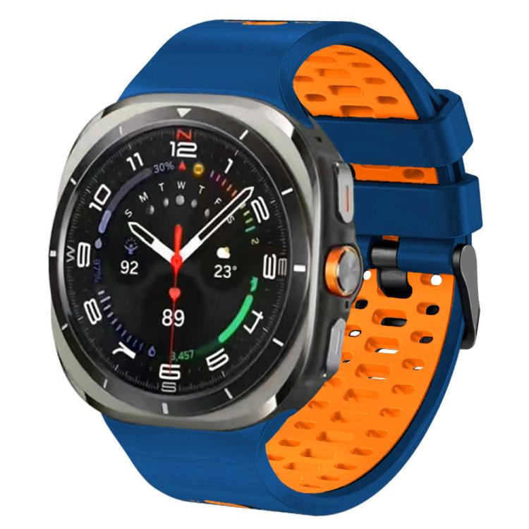 Two Color Silicone Breathable Watch Band, For Samsung Galaxy Watch Ultra 47mm / Ultra 2025