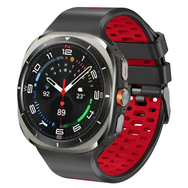 Two Color Silicone Breathable Watch Band, For Samsung Galaxy Watch Ultra 47mm / Ultra 2025