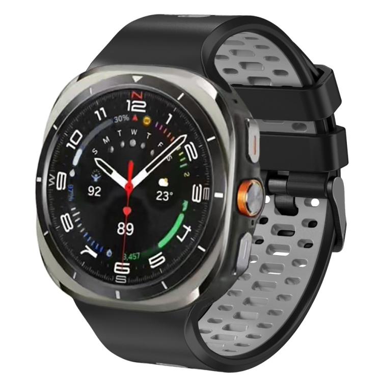 Two Color Silicone Breathable Watch Band, For Samsung Galaxy Watch Ultra 47mm / Ultra 2025
