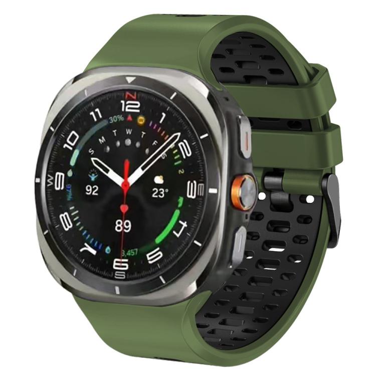 Two Color Silicone Breathable Watch Band, For Samsung Galaxy Watch Ultra 47mm / Ultra 2025