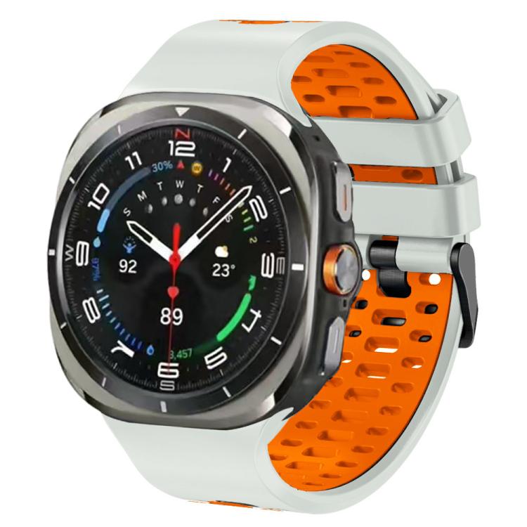 Two Color Silicone Breathable Watch Band, For Samsung Galaxy Watch Ultra 47mm / Ultra 2025