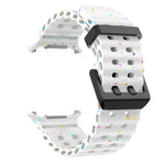 Dual Buckle Colorful Dots Silicone Watch Band, For Samsung Galaxy Watch Ultra 47mm / Ultra 2025