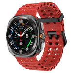 Dual Buckle Colorful Dots Silicone Watch Band, For Samsung Galaxy Watch Ultra 47mm / Ultra 2025