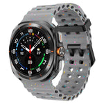 Dual Buckle Colorful Dots Silicone Watch Band, For Samsung Galaxy Watch Ultra 47mm / Ultra 2025