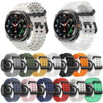 Dual Buckle Colorful Dots Silicone Watch Band, For Samsung Galaxy Watch Ultra 47mm / Ultra 2025