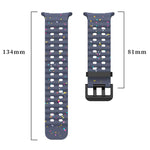 Dual Buckle Colorful Dots Silicone Watch Band, For Samsung Galaxy Watch Ultra 47mm / Ultra 2025