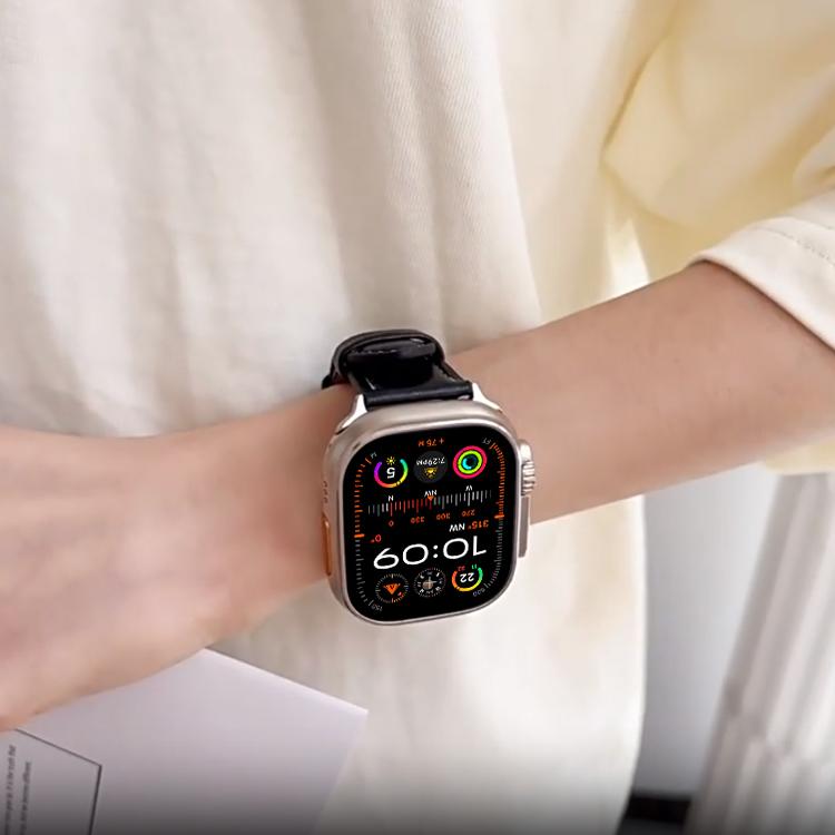 xDfind Crazy Horse Texture Leather Watch Band, For Apple Watch 46mm / 49mm / 45mm / 44mm, For Apple Watch 42mm / 41mm / 40mm / 38mm