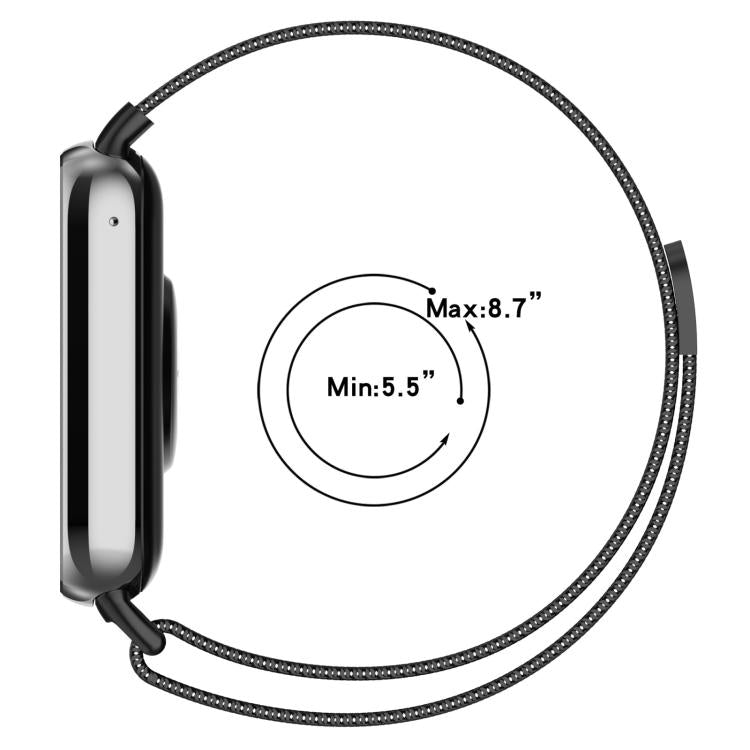 xDfind Milan Magnetic Steel Mesh Watch Band, For Xiaomi Band 10 Pro / 9 Pro / 8 Pro