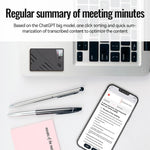 JNN A5 OLED Display Smart AI Magnetic Recorder Support APP Control, 8GB, 16GB, 32GB, 64GB, 128GB