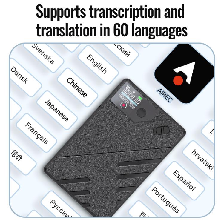 JNN A5 OLED Display Smart AI Magnetic Recorder Support APP Control, 8GB, 16GB, 32GB, 64GB, 128GB