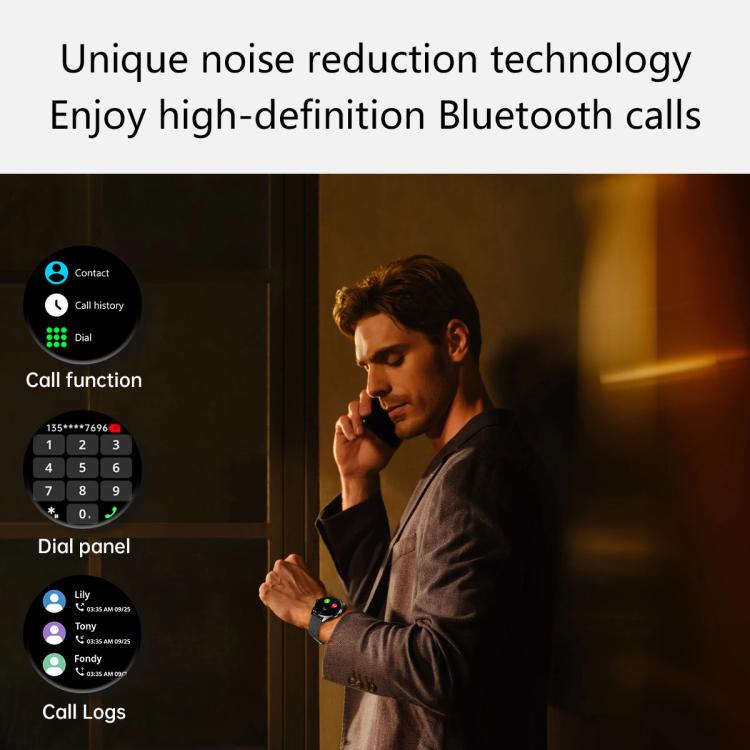 H77 1.43 inch AMOLED Screen Health & Fitness Smart Watch IP67 Waterproof Support BT Call