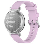 xDfind Quick Release Silver Buckle Silicone Watch Band Wristband, For Garmin Lily 2
