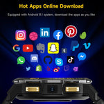 UNIWA DM300 4G Android Watch Phone, 1.43 inc Unisoc SL8541E Quad Core, Support Heart Rate / Blood Oxygen, 2GB+16GB, 4GB+64GB