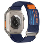 xDfind Double Section Metal Buckle Loop Nylon Braided Watch Band, For Apple Watch 46mm / 49mm / 45mm / 44mm, For Apple Watch 42mm / 41mm / 40mm / 38mm