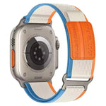 xDfind Double Section Metal Buckle Loop Nylon Braided Watch Band, For Apple Watch 46mm / 49mm / 45mm / 44mm, For Apple Watch 42mm / 41mm / 40mm / 38mm