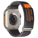 xDfind Double Section Metal Buckle Loop Nylon Braided Watch Band, For Apple Watch 46mm / 49mm / 45mm / 44mm, For Apple Watch 42mm / 41mm / 40mm / 38mm