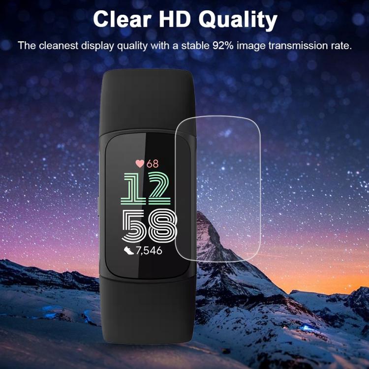 5pcs xDfind Soft Hydrogel Film Full Cover Front Protector, For Fitbit Charge 6, For Fitbit Versa 4, For Fitbit Charge 5, For Fitbit Luxe, For Fitbit Versa 3, For Fitbit Versa 2, For Fitbit Versa