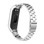 xDfind Metal Frame Integrated Three-beads Steel Watch Band, For Samsung Galaxy Fit 2