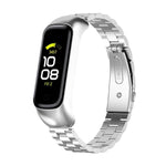 xDfind Metal Frame Integrated Three-beads Steel Watch Band, For Samsung Galaxy Fit 2
