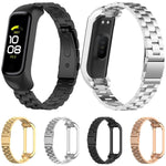 xDfind Metal Frame Integrated Three-beads Steel Watch Band, For Samsung Galaxy Fit 2
