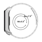 xDfind Metal Frame Integrated Three-beads Steel Watch Band, For Samsung Galaxy Fit 2