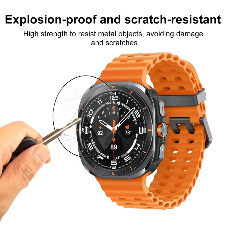 2pcs xDfind Curved 3D Composite Material Soft Film Screen Protector, For Samsung Galaxy Watch Ultra / Ultra 2025, For Samsung Galaxy Watch8 Classic 46mm, For Samsung Galaxy Watch8 44mm, For Samsung Galaxy Watch8 40mm, For Samsung Galaxy Watch7 44mm    ...