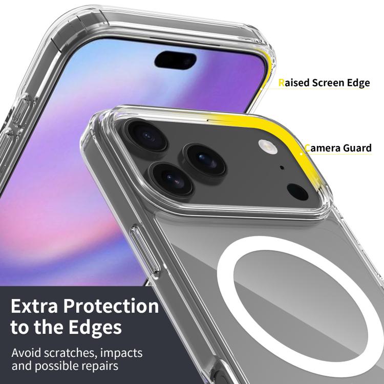 غطاء هاتف مقاوم للخدش من PC هجين مع TPU وMagsafe، لهواتف iPhone 17 Pro Max، iPhone 17 Pro، iPhone 17، iPhone Air