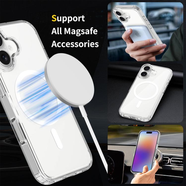 غطاء هاتف مقاوم للخدش من PC هجين مع TPU وMagsafe، لهواتف iPhone 17 Pro Max، iPhone 17 Pro، iPhone 17، iPhone Air