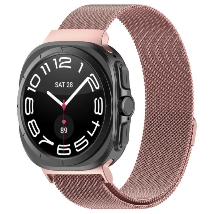 سوار ساعة من الفولاذ المقاوم للصدأ المغناطيسي ميلانيزي xDfind، لساعات Samsung Galaxy Watch Ultra 47مم / Ultra 2025
