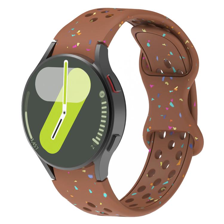Eco-Friendly Granular Colorful Dots Silicone Watch Band, For Samsung Galaxy Watch 7 40 / 44mm