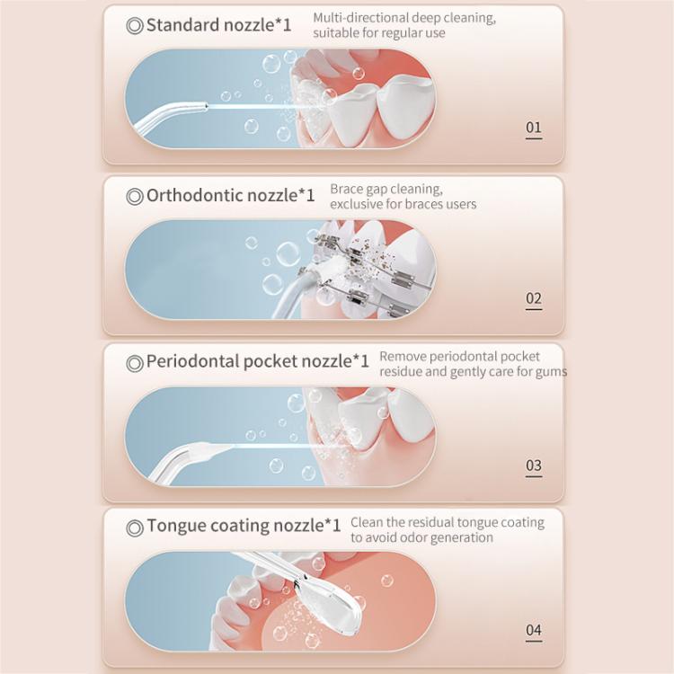 FY-B302 Smart Oral Teeth Irrigator Portable Retractable Electric Water Flosser, 200ml Water Tank, FY-B302