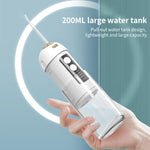 FY-B302 Smart Oral Teeth Irrigator Portable Retractable Electric Water Flosser, 200ml Water Tank, FY-B302