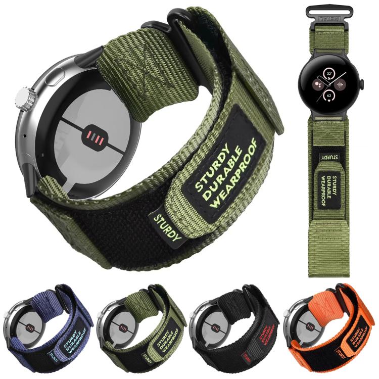 xDfind Quick Release Nylon Hook And Loop Fastener Buckle Watch Band, For Google Pixel Watch 4 / 3 45mm, For Google Pixel Watch 4 / 3 / 2 / 1 41mm