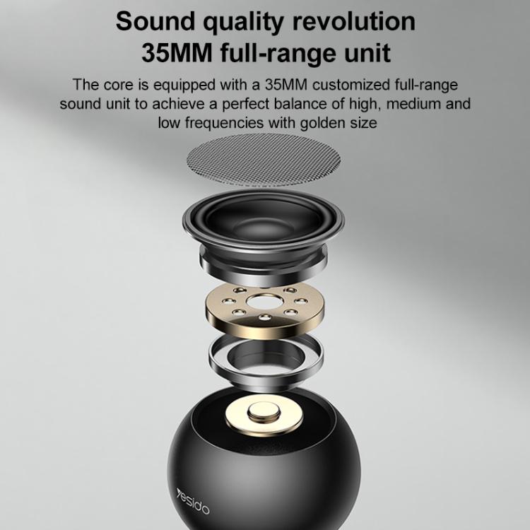 Yesido YSW33 3W Aluminum Alloy Mini Wireless Speaker, YSW33