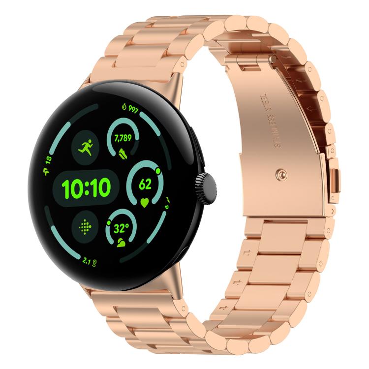 xDfind Drei-Perlen-Schnellverschluss-Metallarmband für Google Pixel Watch 4/3 (45 mm) und Google Pixel Watch 4/3/2/1 (41 mm)