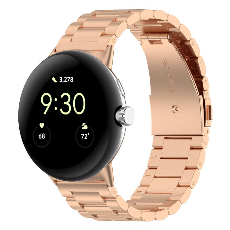 xDfind Drei-Perlen-Schnellverschluss-Metallarmband für Google Pixel Watch 4/3 (45 mm) und Google Pixel Watch 4/3/2/1 (41 mm)