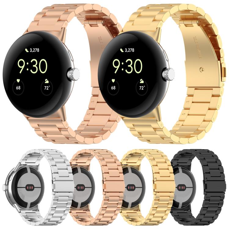 xDfind Drei-Perlen-Schnellverschluss-Metallarmband für Google Pixel Watch 4/3 (45 mm) und Google Pixel Watch 4/3/2/1 (41 mm)