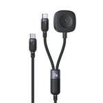 كابل شحن Yesido CA136C بقوة 60 واط USB-C / Type-C إلى Type-C وiWatch 2 في 1، CA136C