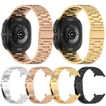 xDfind Three Beads Metal Watch Band, For Samsung Galaxy Watch Ultra 47mm, For Samsung Galaxy Watch 7 / FE / 6 / 5 / 4, For Samsung Galaxy Fit3