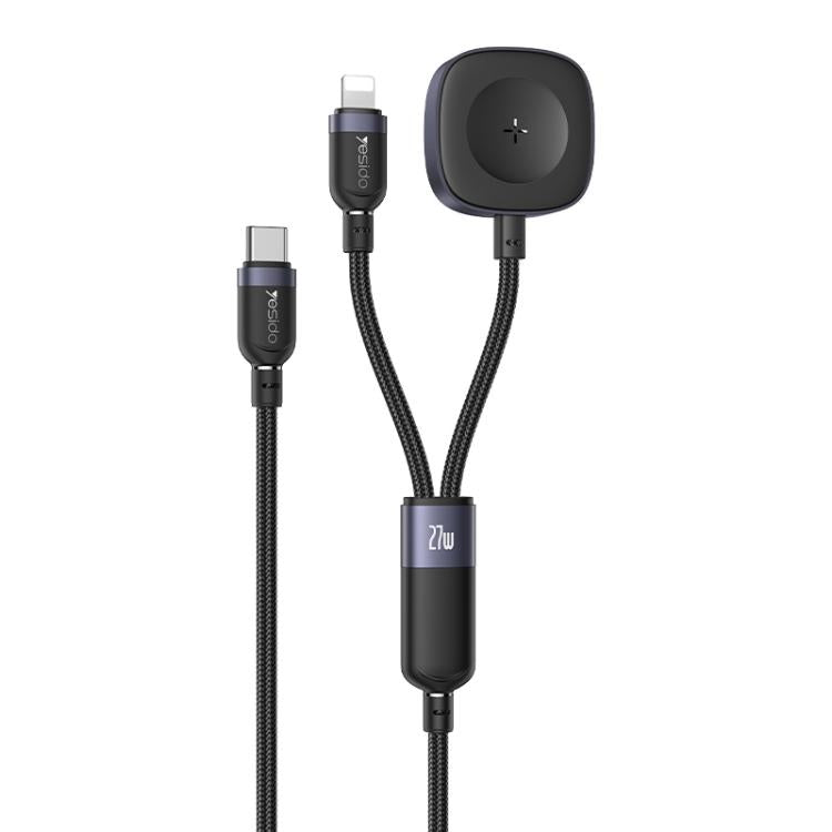 Yesido CA136L 27W USB-C / Typ-C auf 8-Pin &amp; iWatch 2-in-1 Ladekabel, CA136L