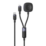 كابل شحن Yesido CA136L بقوة 27 واط USB-C / Type-C إلى 8 دبابيس وiWatch 2 في 1، CA136L