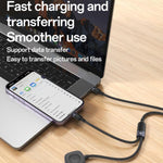 كابل شحن Yesido CA136L بقوة 27 واط USB-C / Type-C إلى 8 دبابيس وiWatch 2 في 1، CA136L