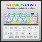 ONIKUMA G80 Bluetooth 2.4G Wired Silent Silver Membrane Keyboard